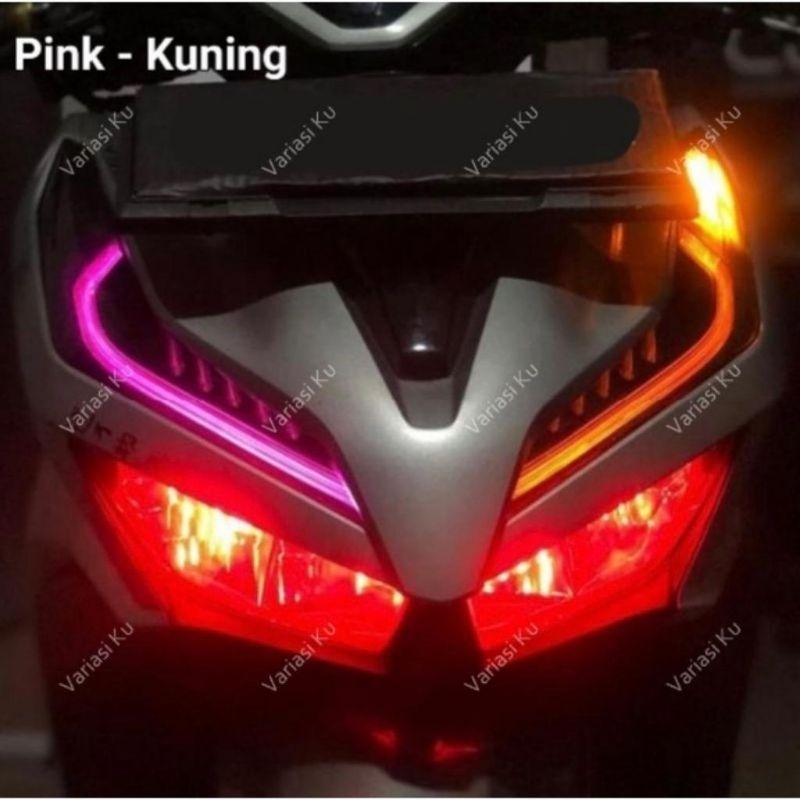 LAMPU ALIS MOTOR FLEKSIBEL 30CM 1MODE NEON / 2MODE SLIM SENJA WELCOME SEN RUNNING/ DRL FLEKSIBEL 30CM 12VOLT MOBIL MOTOR