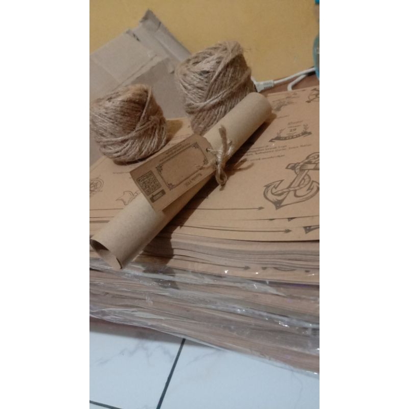 Undangan Rustic Gulung/Undangan Kekinian/Undangan Custom