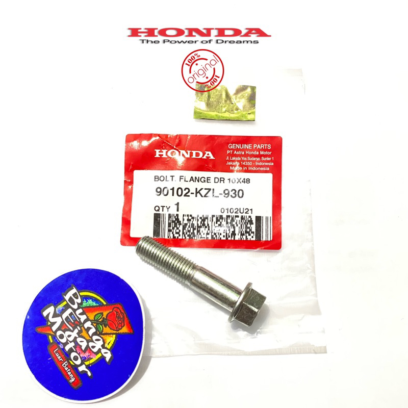 BAUT KUNCI 14 / M10 x 48 BAUT PEGANGAN KNALPOT / BAUT AS SHOCK DEPAN VARIO BEAT SCOOPY ORIGINAL HGP