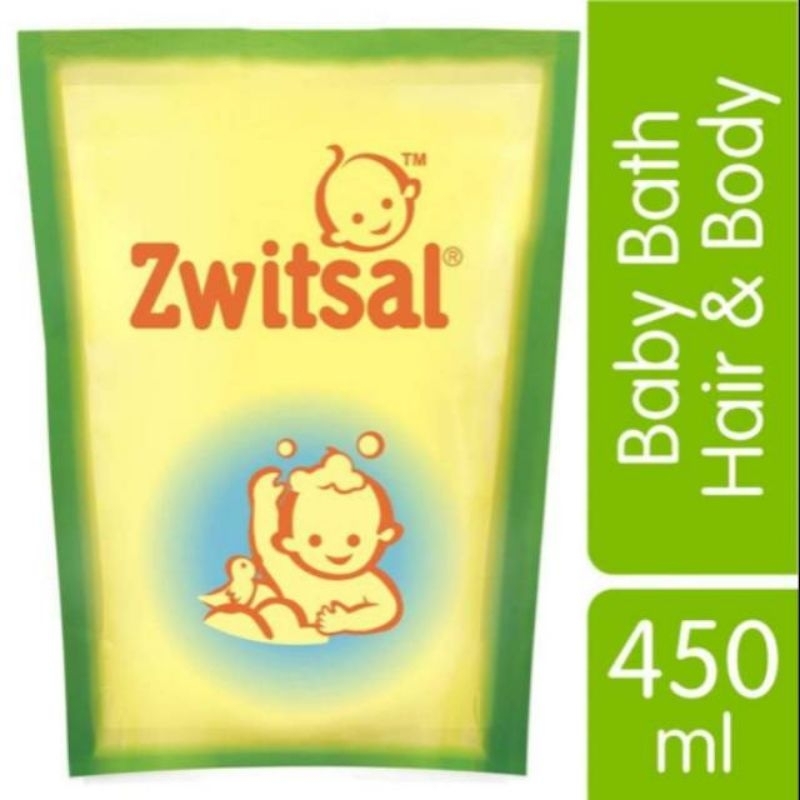 zwitsal aloe vera baby bath hair and body 450 ml