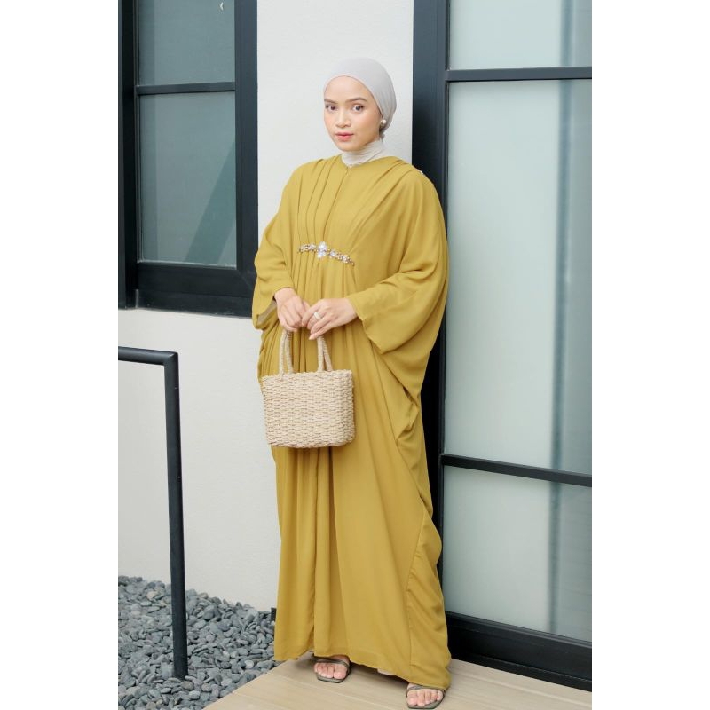 Starla Swarovski Kaftan Jumbo/Dress Kaftan Payet/Dress Lebaran/Kaftan Ceruti/Kaftan Kondangan