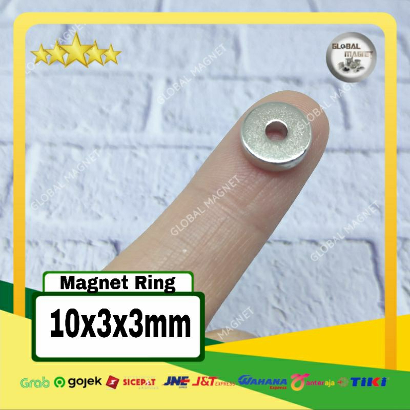 Magnet Ring Neodymium 10x3x3mm