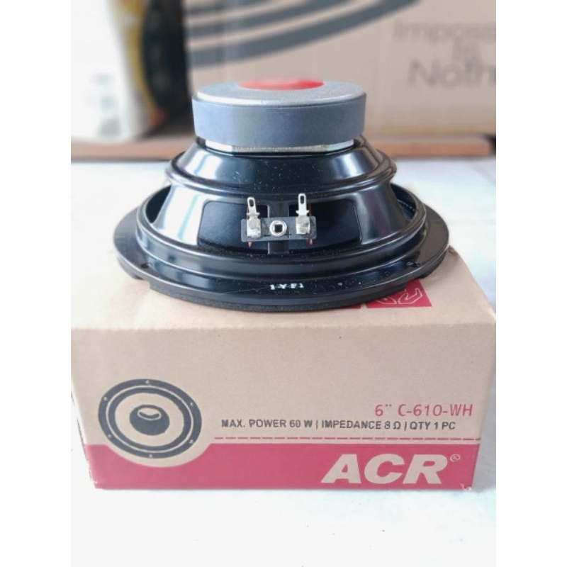 Speaker komponen ACR C-610-WH Woofer Speaker 6 inch ACR