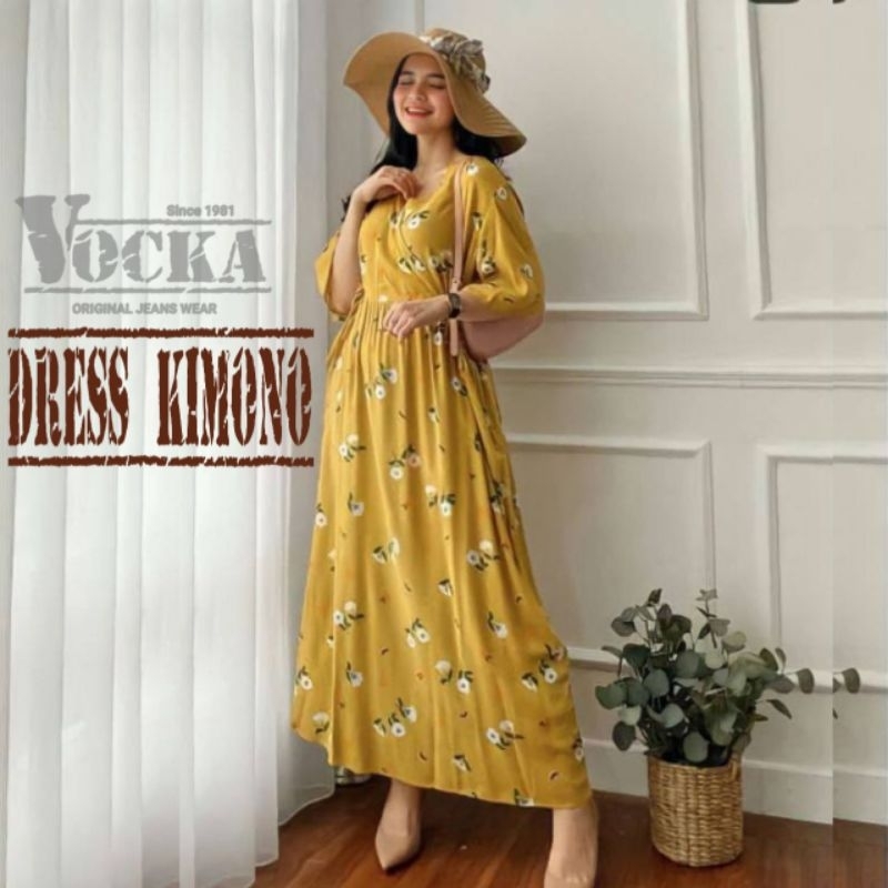 Dress Kareen Kimono Busui Rayon Viscos Premium