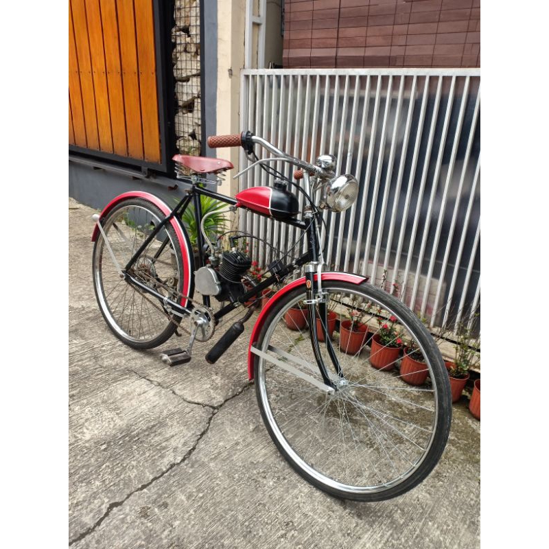 Sepeda Onthel Pakai Mesin 80cc 2Tak