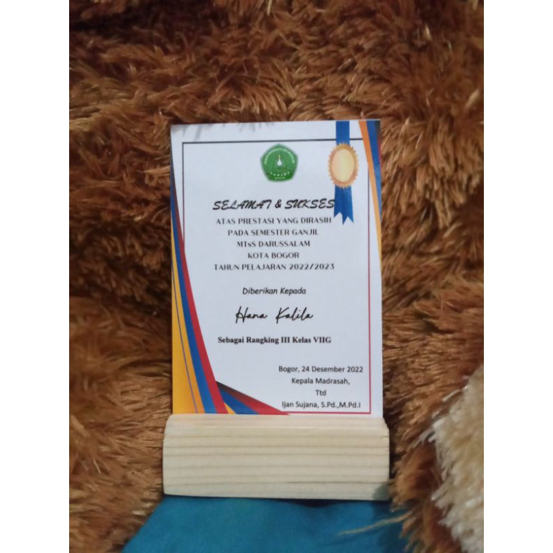 Plakat akrilik custom / plakat wisuda