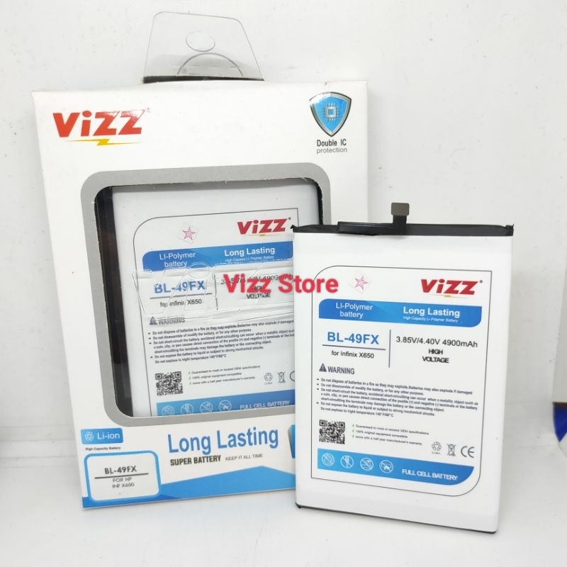Baterai Batre Vizz BL-49FX Infinix Smart 5 / Smart 6 / Hot 8 / Hot 9 / Hot 9 Pro /  / X650 / X655 / 