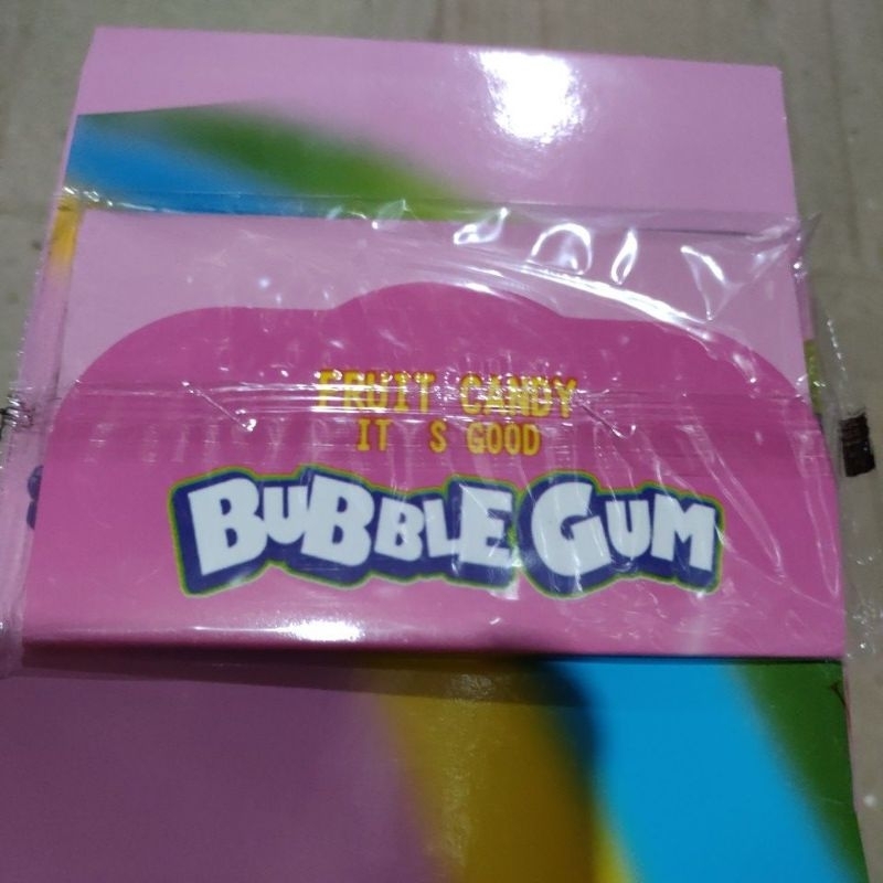 bubble gun fruit candy permen karet tipis kemasan amplop aneka rasa