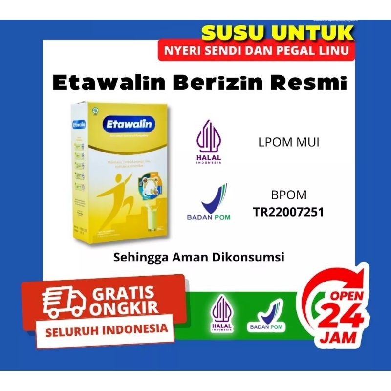 

Etawalin original susu kambing yang bagus untuk tulang terapi dan pernafasan Bpom
