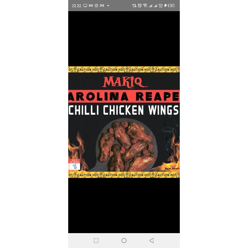 

Carolina Reaper Chilli Chicken Wings, Makiq