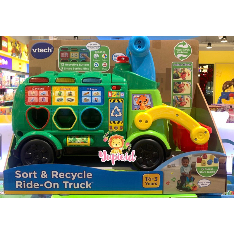 vtech sort and recycle ride on truck / mainan mobil-mobiln anak