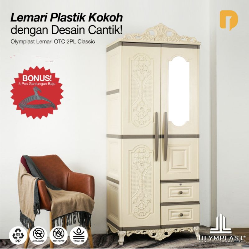 Olymplast Lemari 2 Pintu Classic