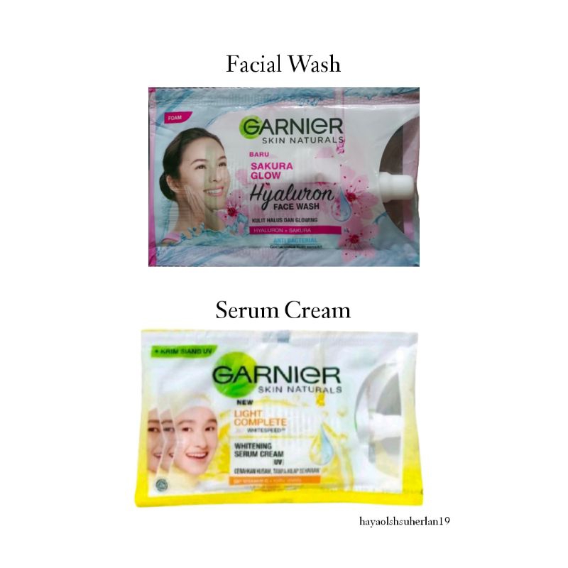 GARNIER Face Wash | Serum Cream Sachet (SATUAN)