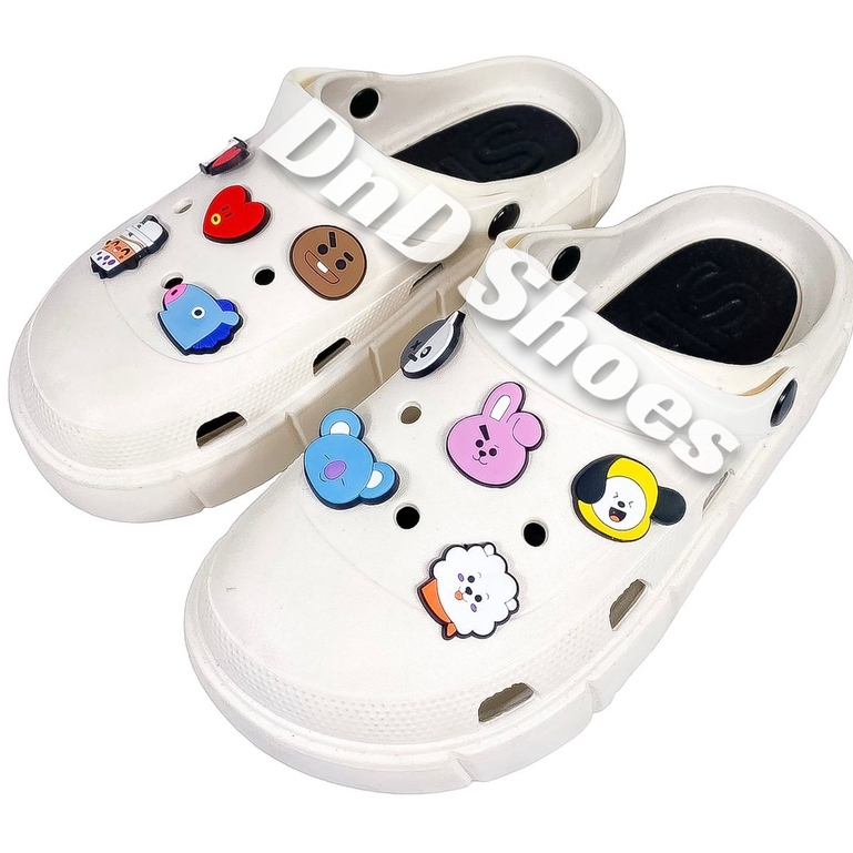 Sandal Wedges Wanita Jibbitz POKEMONN  Dane and Dine W45
