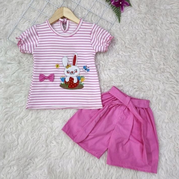 Baju anak perempuan Set Celana Rabbit