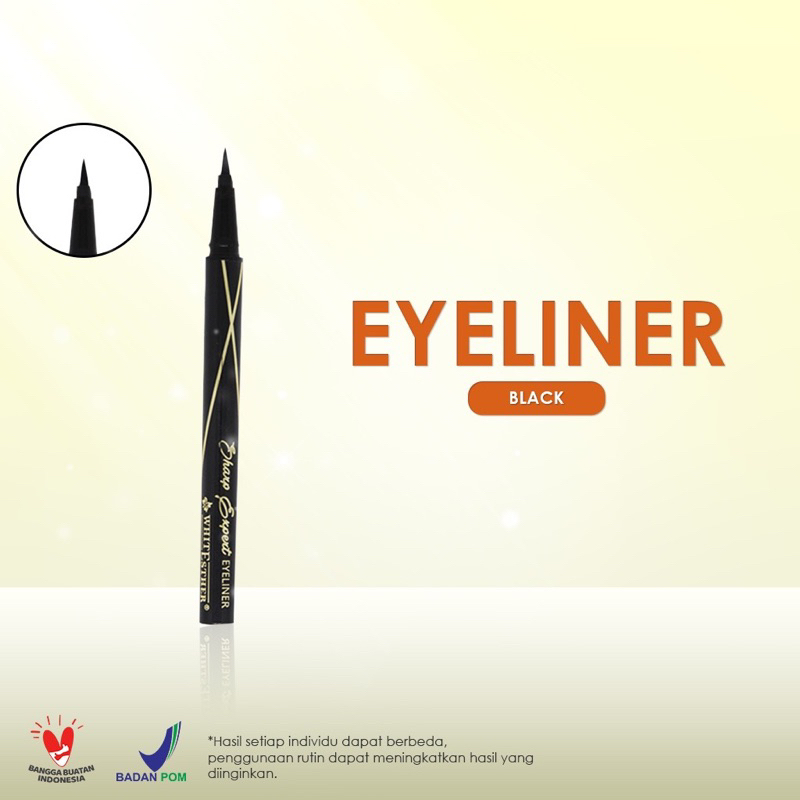 BPOM WHITESTHER EXPERT EYEBROW  2IN1 WATERPROFF TAHAN LUNTUR