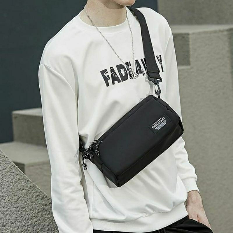 Tas Selempang Kanvas Pria Tas Hp Cowok E&S 3240