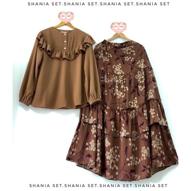 BAJU LEBARAN SHANIA SET ROK
