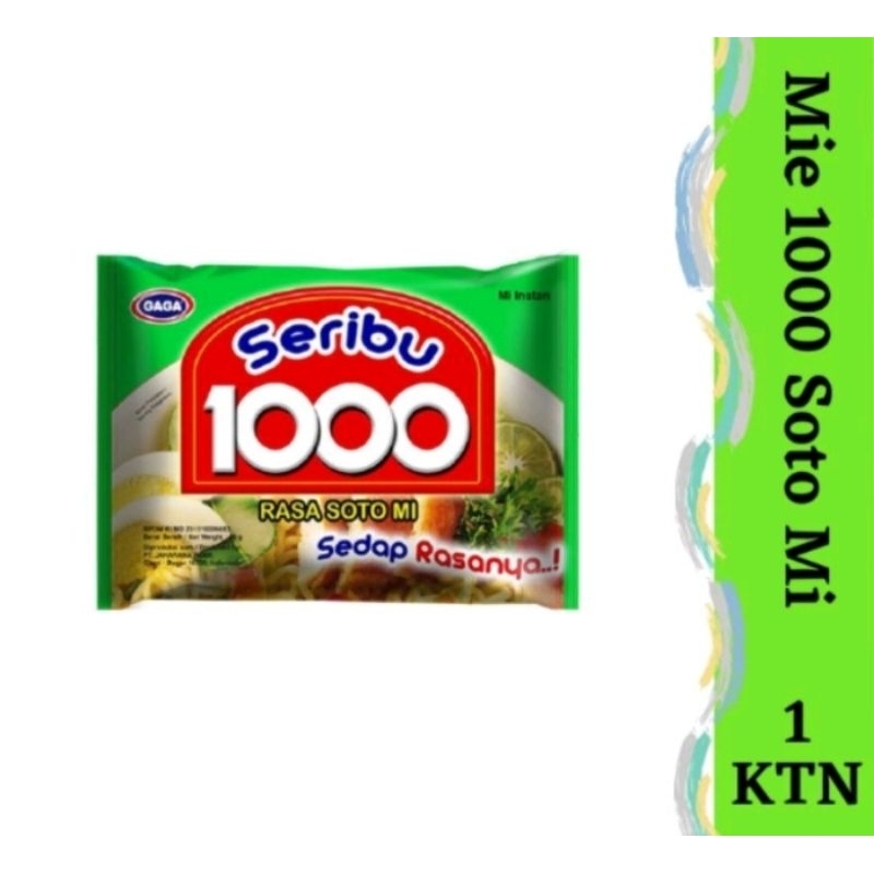 

GAGA MIE 1000 RASA SOTO MIE