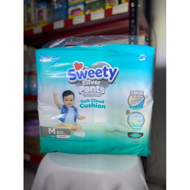 sweety silver pants m60 pampers premium