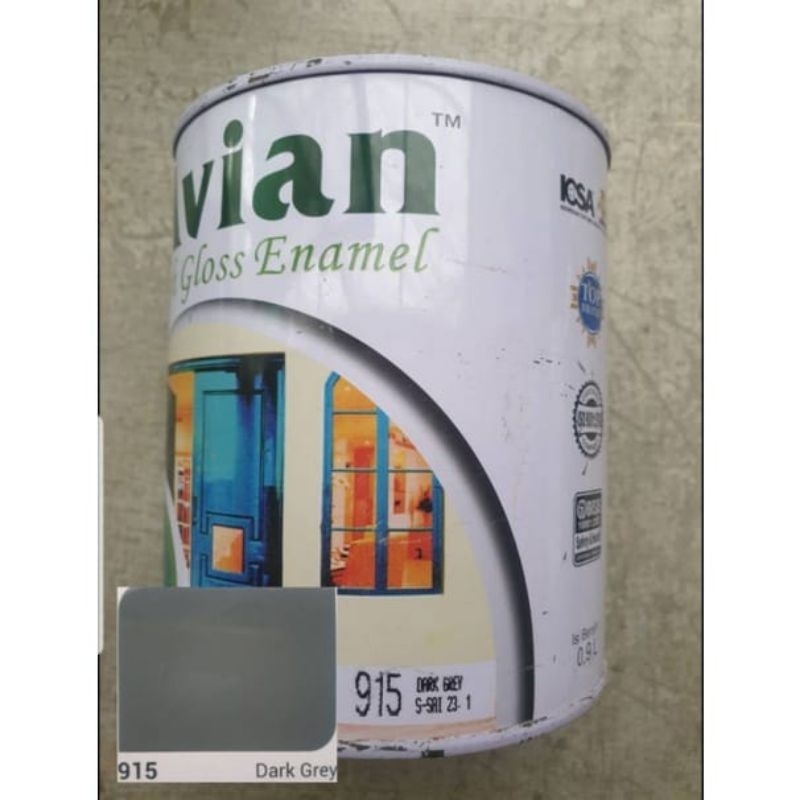 ✨Cat kayu dan besi Avian warna dark grey