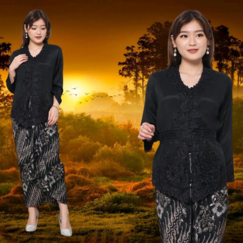 Atasan Kebaya Encim Modern Lengan Panjang