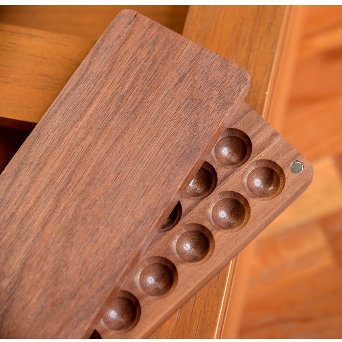 Magnetic Wooden Color Palette Disk/Palete kayu watercolor magnet