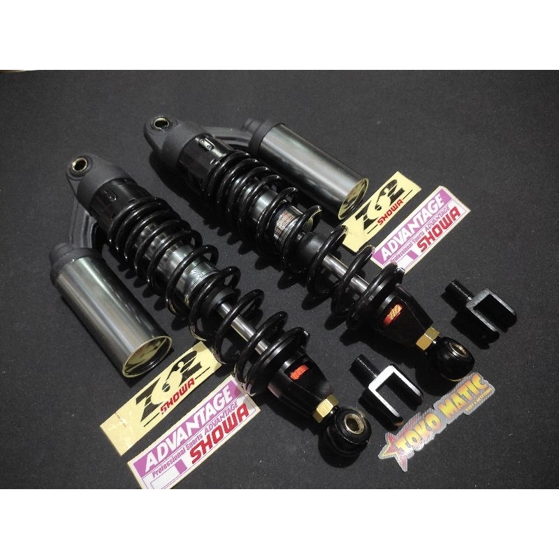 Shockbreker showa cnc non stel ukuran 320 Dan 340 per hitam tabung grey anting matic N anting bebek