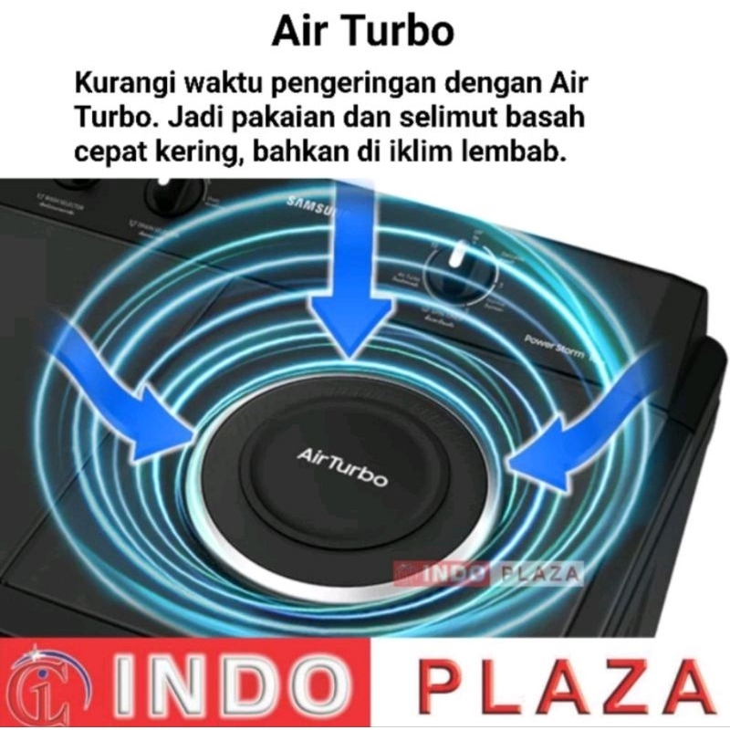 MESIN CUCI SAMSUNG 2 Tabung WT15K5200MB 15 Kg / WT16B5240BA 16 Kg