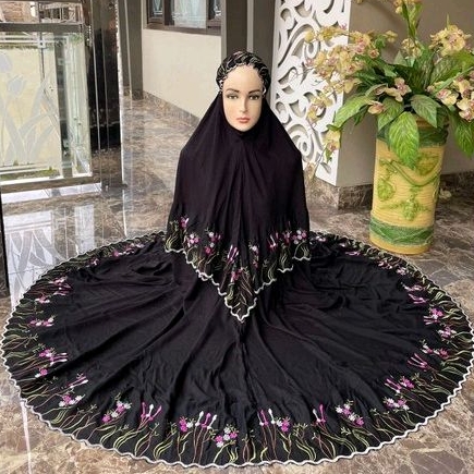 RY ZAVIR MUKENAH DEWASA MUKENA BORDIR KATUN RAYON PREMIUM ADEM JUMBO BESAR MUKENAFARADISA TRAVELING 