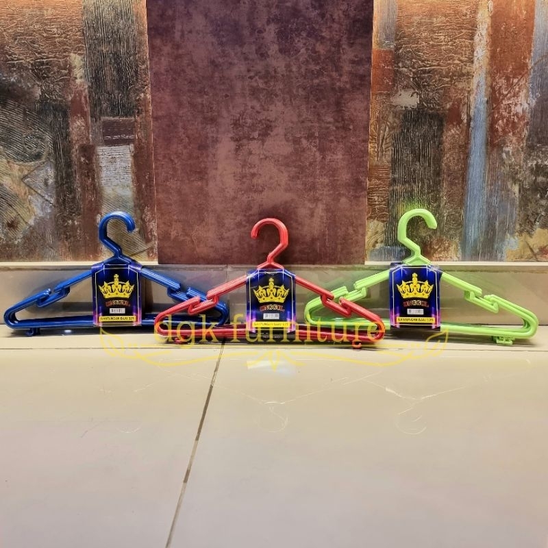 Gantungan Hanger Laundry Baju Pakaian Dewasa Lidi Plastik LUSINAN Isi 12 Buah isi 1 Lusin 12 pcs TEBAL