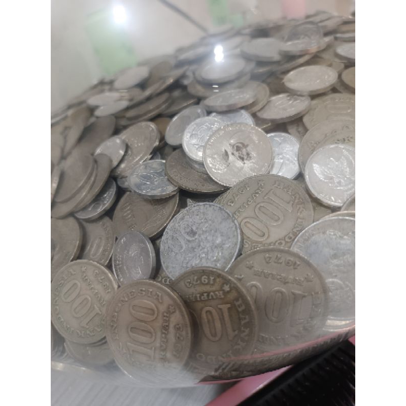 UANG KOIN KUNO rp. 100,- / 1,000,- bekas