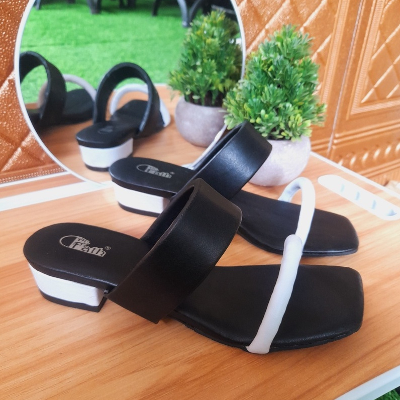 Dr fath - Sisuka sandal heels wanita hak 3cm DR-04