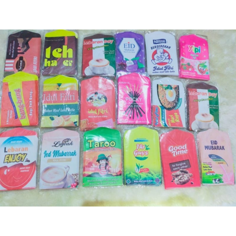 

AMPLOP LEBARAN MOTIF SNACK ukuran MEDIUM
