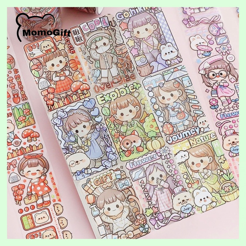 

Washitape Stiker Masking Tape Dodogirl PVC/Bening Anti Air TLD85