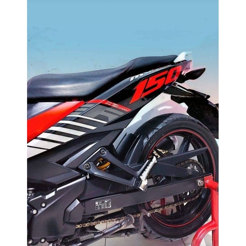 striping lis sticker standar ori yamaha mx king 150 putih 2015