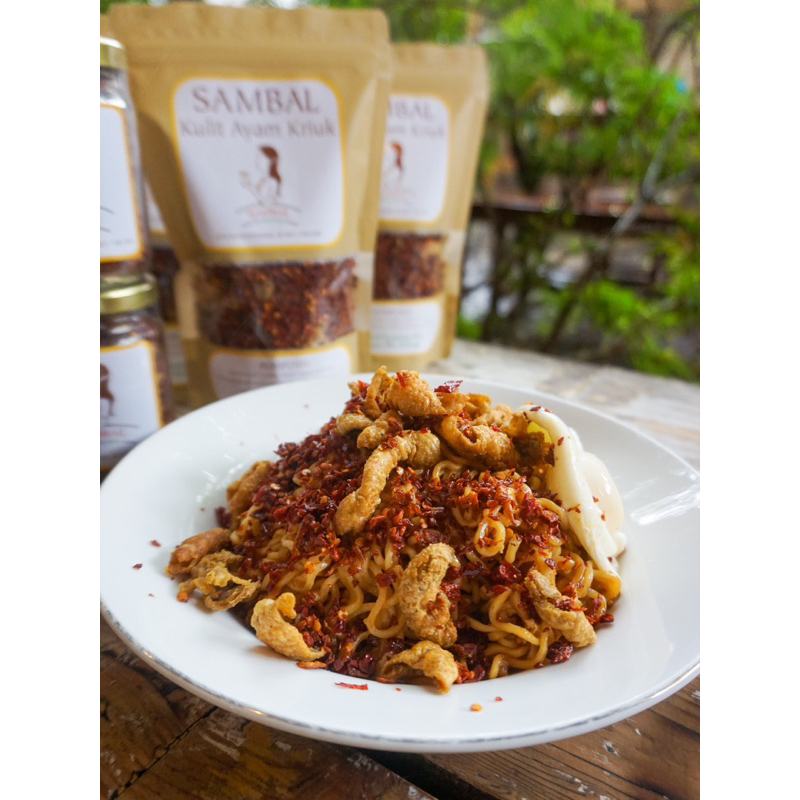 

SAMBAL KULIT AYAM KRIUK kemasan botol (isi 85 gram)