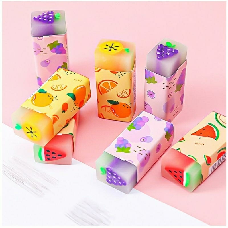 

[AJS] Penghapus Pensil Motif Buah Fruits Eraser Pencil