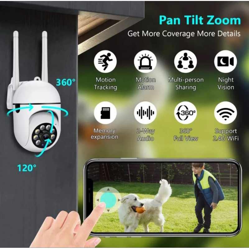 CCTV Wifi Mini Tersembunyi Tanpa Kabel Kamera CCTV Outdoor Full HD IP