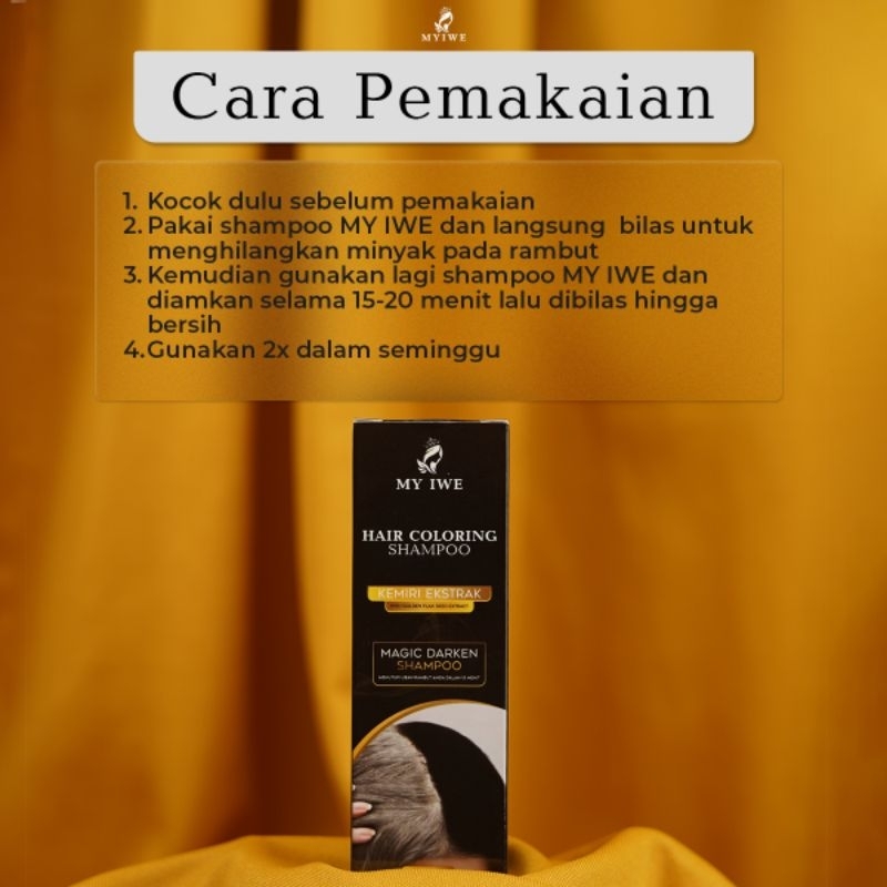 MY IWE HAIR COLORING SHAMPOO | BLACK SHAMPOO ORIGINAL