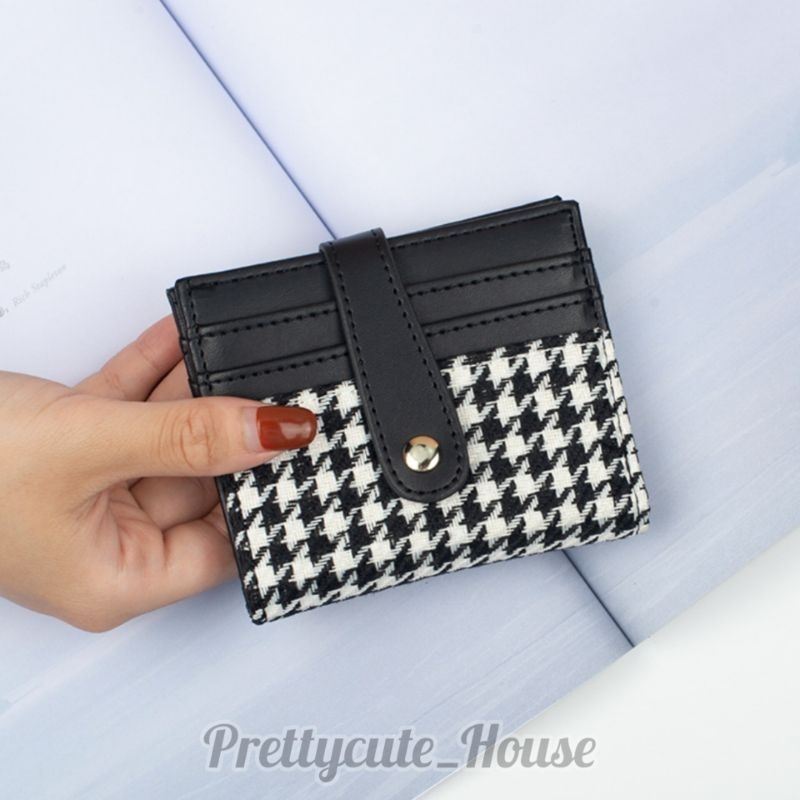 PCH Dompet Kartu Mini HOUNDSTOOTH / Card Holder / Dompet Mini / Dompet Korea