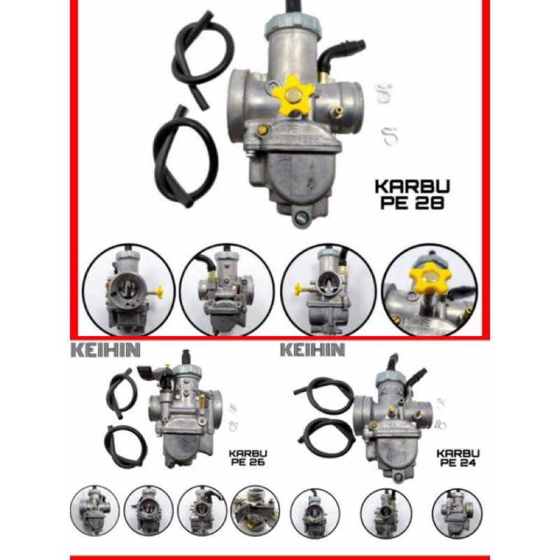 Karbu karbulator pe 28 keihin thailand original kode A 115