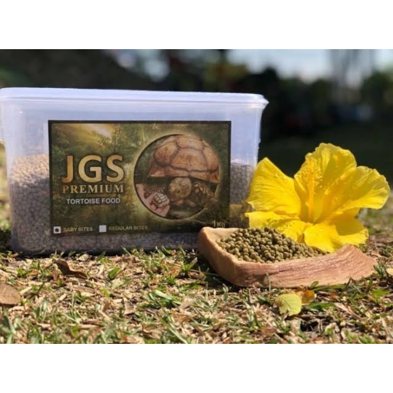 JGS regular bites tortoise food 1kg makanan kura darat