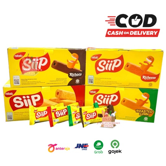 (JURAGAN) Nabati Siip Box 20Pcs x 5gr NABATI SIP Richeese Keju Jagung Bakar Richoco Coklat AYAM snack cemilan anak cookies wafer