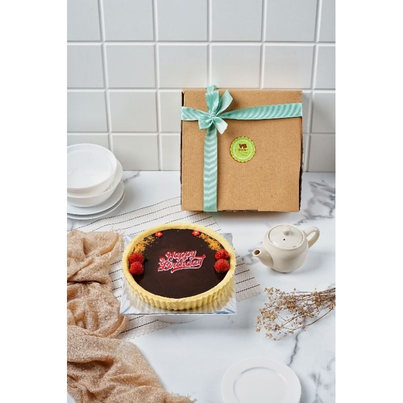 

Tart susu coklat UK 20cm birthday/ Pie susu coklat best seller