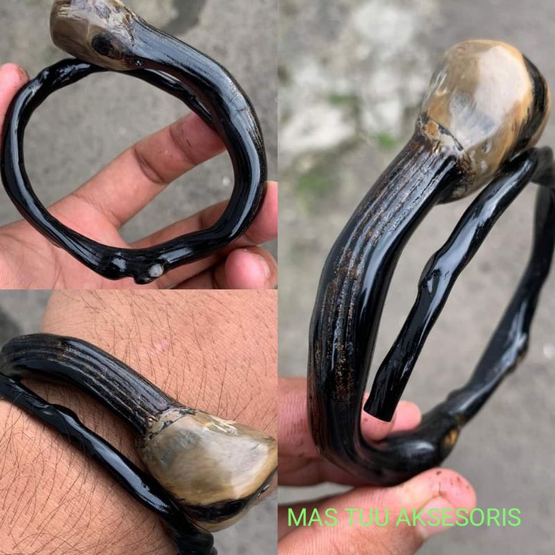 GELANG AKAR BAHAR HITAM BONGGOL/AKAR BAHAR HITAM BERBATU ALAMI ORIGINAL100%