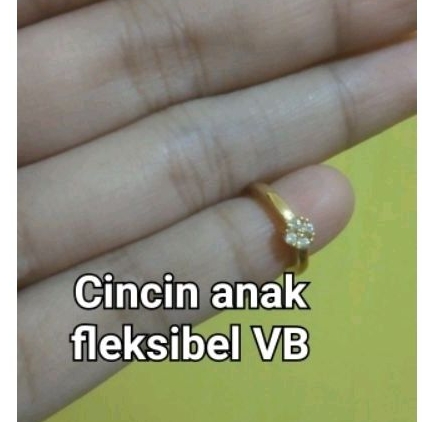 cincin anak koin bisa di besar kcilkan