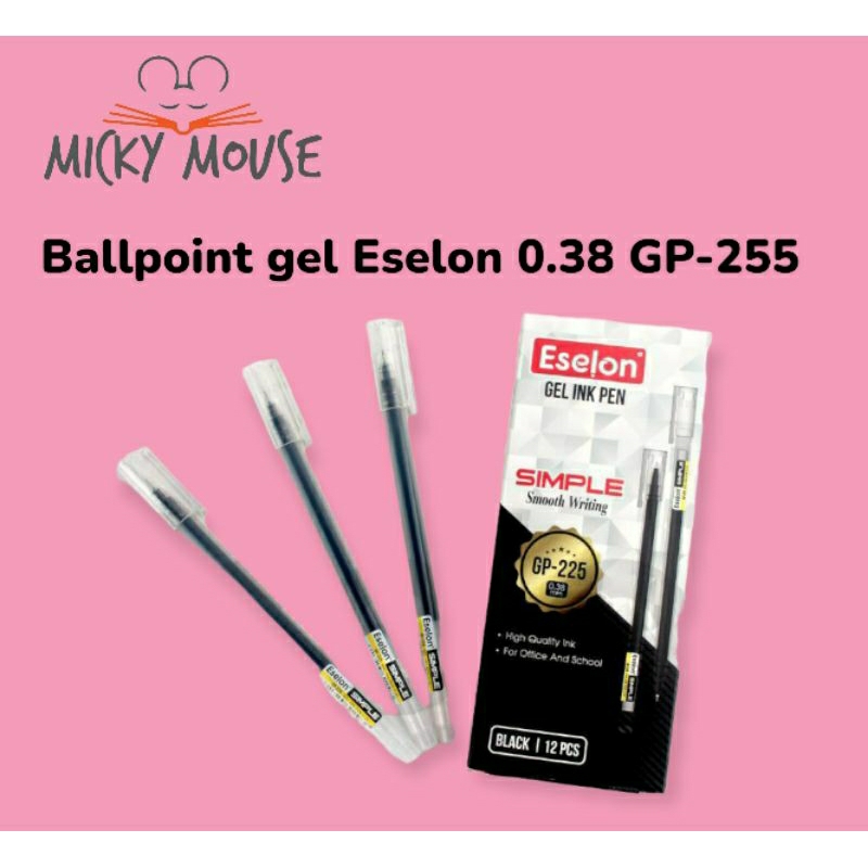 

12 pcs ballpoint eselon 0.38 GP 225 / pen eselon simple / bolpen eselon