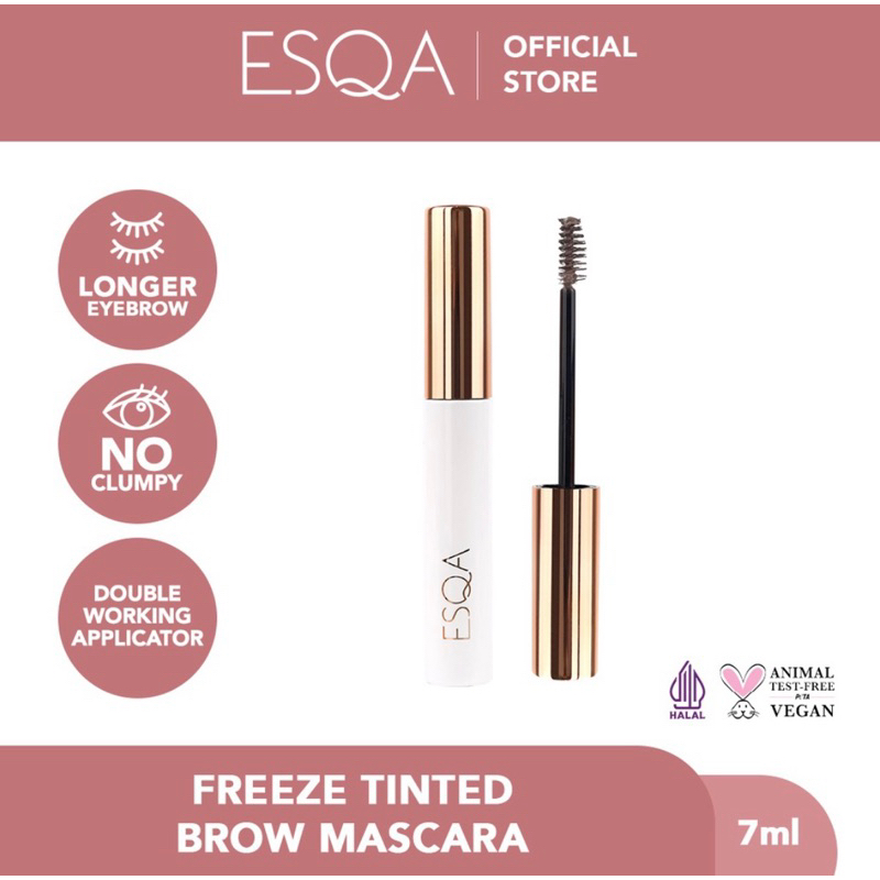 ESQA FREEZE TINTED BROW MASCARA BROWCARA ESQA PENEBAL ALIS MASKARA ALIS COKLAT PENSIL ALIS HITAM WAT