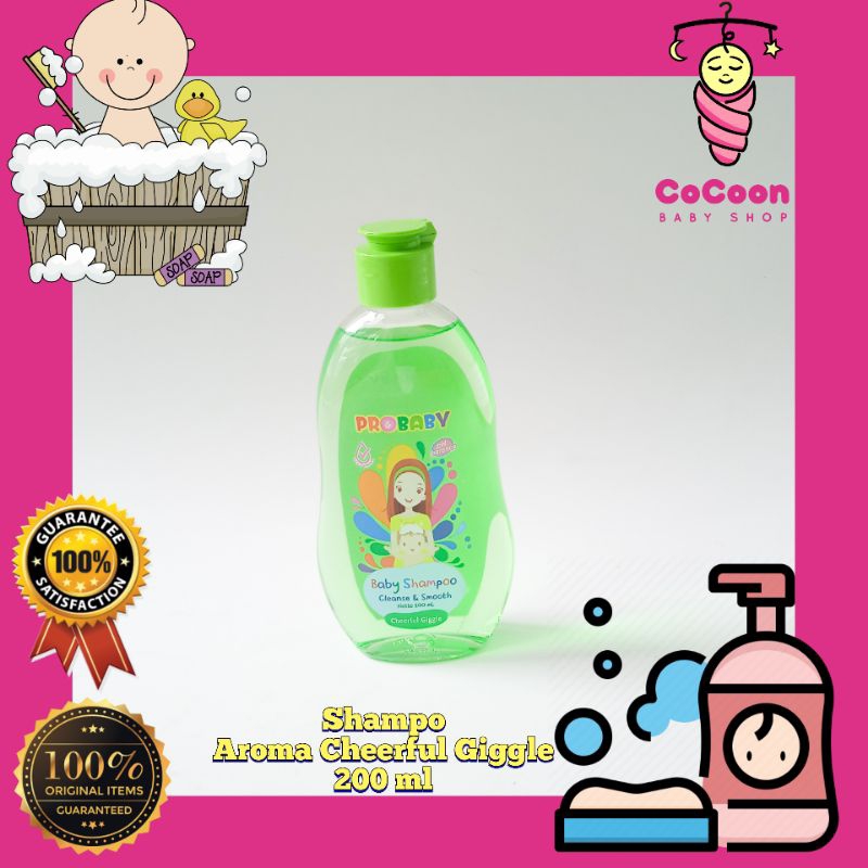 Sampo Bayi Anak Pro Baby Probaby Shampoo Cheerful Giggle 200 ml 200ml